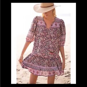 BELL women's mini dress in pink print